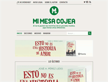 Tablet Screenshot of mimesacojea.com